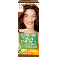 GARNIER Color Naturals стойкая питательная крем-краска для волос, 6.34 карамель
