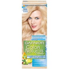 GARNIER Color Naturals стойкая интенсивная осветляющая крем-краска для волос, 1002, Жемчужный Ультраблонд