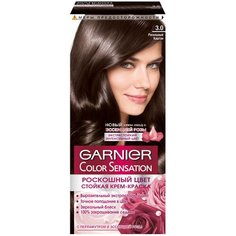 GARNIER Color Sensation стойкая крем-краска для волос, 3.0, Роскошный каштан