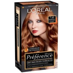 LOreal Paris Preference Recital стойкая краска для волос, 7.43, Шангрила