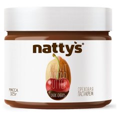 Nattys Паста ореховая Dark Cherry с вишней и мёдом, 325 г