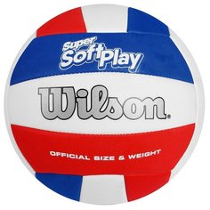 Волейбольный мяч Wilson Super Soft Play белый/красный/синий