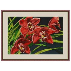 Galla Collection Набор для вышивания бисером Орхидеи 30 x 21 см (Л313)