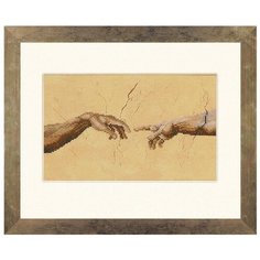Lanarte Набор для вышивания Руки. Микеланджело 26 x 16 см (0007975-PN)