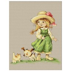 Luca-S Набор для вышивания С поводком, 22 х 22.5 cм, B1104