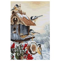 Luca-S Набор для вышивания Птичий домик, 25.5 х 38 см, BU4021