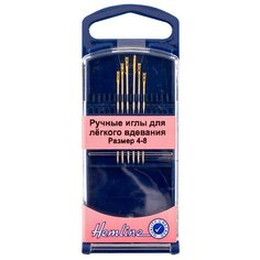Набор игл ручных Hemline 216G.48 для вышивания, золотистый, 6 шт., 9 г