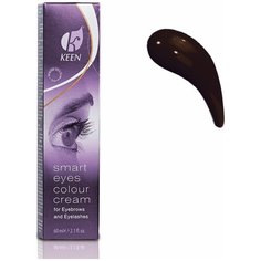 KEEN Краска для бровей и ресниц Smart Eyes Colour Cream, 60 мл коричневый