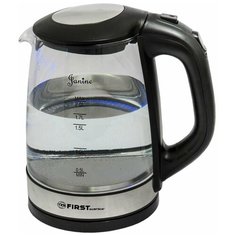 Чайник FIRST AUSTRIA 5406-6, черный/серебристый