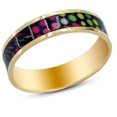 Silver WINGS Кольцо с эмалью из серебра 01fyr11690mix4-113, размер 18