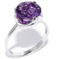 Silver WINGS Кольцо с аметистами из серебра 21vrask01655-19-81, размер 18