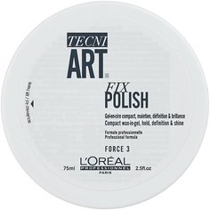 LOreal Professionnel Гель-воск для блеска и фиксации волос Tecni.Art Fix Polish, 75 мл