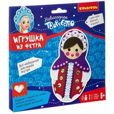 BONDIBON Набор для шитья елочной игрушки Матрешка (ВВ3008)