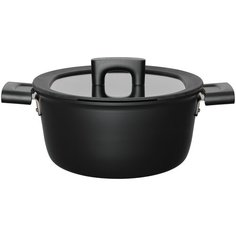 Кастрюля FISKARS Hard Face, 3.5 л, черная