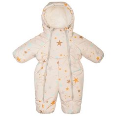 Комбинезон Сонный Гномик Орион 2116 размер 74, бежевый с рисунком