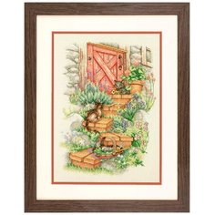 Dimensions Набор для вышивания крестиком Садовые ступеньки 25 х 35 см (70-35362)