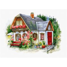 Luca-S Набор для вышивания Красивый загородный домик 34 х 24 см (BU4005)
