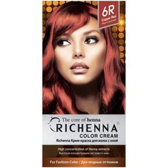 Richenna Крем-краска для волос с хной, 6R copper red