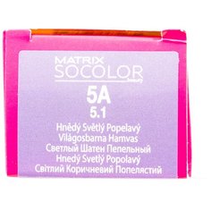 Matrix Socolor Beauty стойкая крем-краска для волос, 5A светлый шатен пепельный, 90 мл