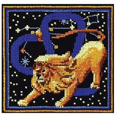 Сделай своими руками Набор для вышивания Знаки зодиака. Лев 16 х 16 см (З-13)