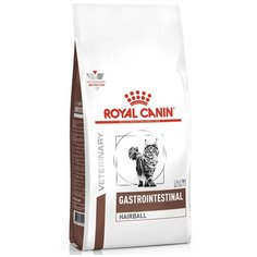 Сухой корм для кошек Royal Canin Gastro Intestinal, при проблемах с ЖКТ, для вывода шерсти 400 г