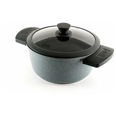 Кастрюля GIPFEL GREYCE, 4.45 л, черный/серый