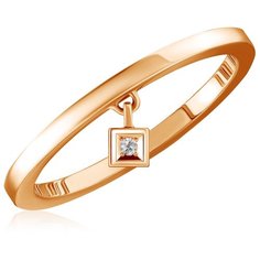 Бронницкий Ювелир Кольцо из красного золота 15519017, размер 16