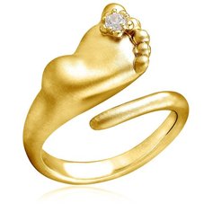 Бронницкий Ювелир Кольцо из серебра С 10780 Ж, размер 17