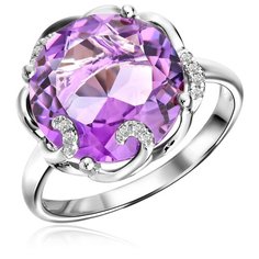 Бронницкий Ювелир Кольцо из белого золота D0001186305, размер 17.5