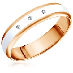 Бронницкий Ювелир Кольцо из красного золота 12195-100, размер 20.5