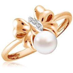 Бронницкий Ювелир Кольцо из красного золота К142-4549, размер 16.5