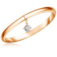 Бронницкий Ювелир Кольцо из красного золота 15319676, размер 16.5