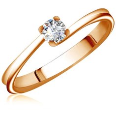 Бронницкий Ювелир Кольцо из красного золота 15119631, размер 18.5