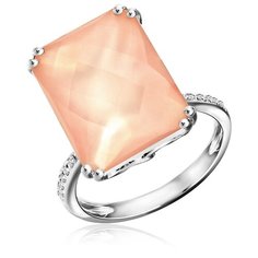 Бронницкий Ювелир Кольцо из белого золота D0001236305, размер 17.5