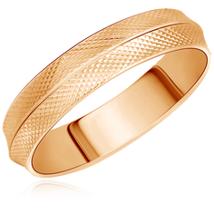 Бронницкий Ювелир Кольцо из красного золота 15020345, размер 17