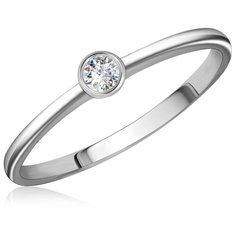 Бронницкий Ювелир Кольцо из белого золота 65319000, размер 17