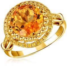 Бронницкий Ювелир Кольцо из желтого золота D0001545305, размер 16.5