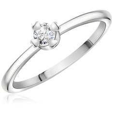 Бронницкий Ювелир Кольцо из белого золота 65319016, размер 15.5