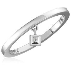 Бронницкий Ювелир Кольцо из белого золота 65519017, размер 17.5