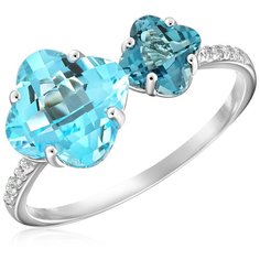 Бронницкий Ювелир Кольцо из белого золота D0001576305, размер 16.5