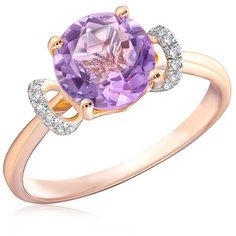 Бронницкий Ювелир Кольцо из красного золота D0001821305, размер 17.5