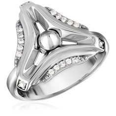 Бронницкий Ювелир Кольцо из белого золота 65319581, размер 16