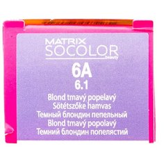 Matrix Socolor Beauty стойкая крем-краска для волос, 6A темный блондин пепельный, 90 мл