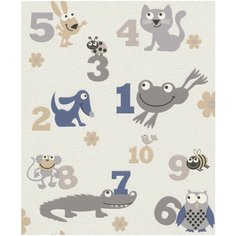 Обои винил на флизелиновой основе детские Rasch Kids & Teens II Kids Teens 0.53х10.5м бежевый/серый/синий