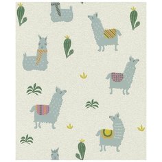Обои винил на флизелиновой основе детские Rasch Kids & Teens III Lama Kids Teens 0.53х10.5м бежевый/серый