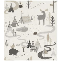 Обои бумажные детские Rasch Kids & Teens II Kids Teens 0.53х10.5м серый