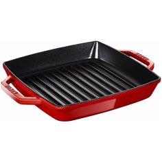 Сковорода-гриль Staub New classic 12012323/12012306, 23х23 см, вишневый