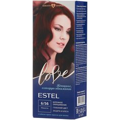 ESTEL Love Стойкая крем-краска для волос, 6/56 махагон