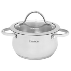 Кастрюля Fissman Valery, 1.6 л, стальной