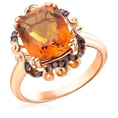 Бронницкий Ювелир Кольцо из красного золота D0001781305, размер 17